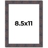 PosterPalooza | Photo Size Slim Profile Brown Frame - UV Acrylic, Foam Board Backing, Hanging Hardware - 2 of 4