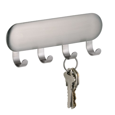 Mdesign Steel Hook Rack And Modern Key Holder For Wall - 2 Pack - Bronze :  Target