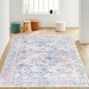 Vintage Washable Rug – Non-Slip, Non-Shedding, Low Pile Floral Carpet for Living Room & Bedroom - 4 of 4