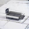 Stainless Steel Dish Drying Rack - Rotatable Spout, Fingerprint-Resistant Dish Drainers for Kitchen Counter, 12.5 x 22.5 inches - 2 of 3