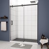 NicBex Shower Door 56-60" Wx74"H Sliding Shower Door with 5/16" (8mm) Tempered Glass with Reversible Installation - 4 of 4