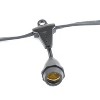 Novelty Lights 100 Feet Heavy Duty Light Strings and Sets with 80 Suspended E17 Sockets, Black Wire PVC Stringer, 15" Spacing, Non-Connectable - 4 of 4