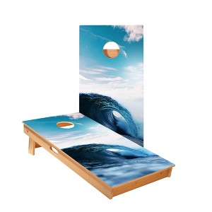 Ocean Wave Cornhole Boards - ACA Star Series - 1 of 3