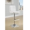 Simple Relax Set of 2 Adjustable Bar Stools with Metal Footrest - 2 of 4