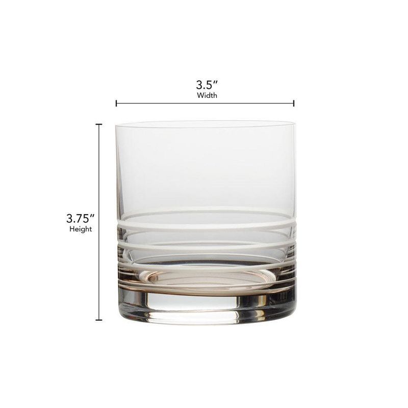 Mikasa Cal Ombre Double Old Fashioned Whiskey Glasses, Set of 4, 15.5-Ounce, 3 of 6