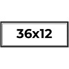 PosterPalooza | Panoramic Flat Silver Picture Frame - UV Acrylic, Foam Board Backing, Hanging Hardware - 2 of 4