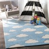 Nuloom Cloudy Sachiko Kids Indoor Area Rug - Blue 3' 6" x 5' 6" - 2 of 3