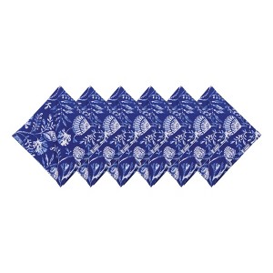 C&F Home Blue Reef Reversible Graphic Print Machine Washable Hemstitch Napkins Set of 6 - 1 of 4