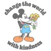 Women's Mickey & Friends Change the World with Kindness T-Shirt - 2 of 3