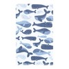 Hudson Baby Infant Boys Cotton Flannel Burp Cloths 10pk, Cute Whales, One Size - 3 of 4