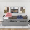 Twin Size Platform Bed with Two Drawers for Bedroom - 3 of 4
