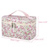 Unique Bargains Women's Floral Quilted Makeup Bag 1 Pc - 4 of 4
