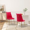Clihome Velvet Dining Chairs Set of 2 - 3 of 4
