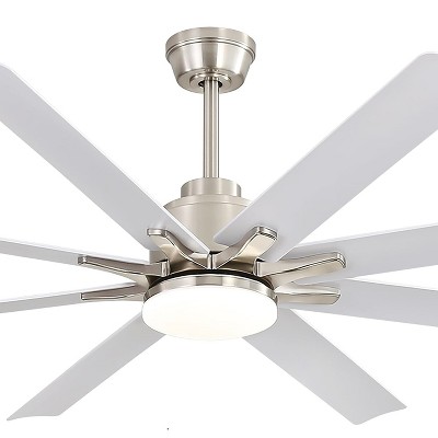 Sofucor 52'' Smart Ceiling Fan with Lights and Remote & APP Control Work with Alexa/Google Indoor Outdoor Ceiling Fan for Living Room Farmhouse Patio