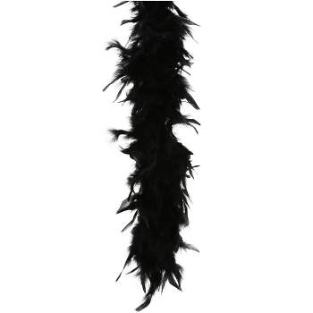 Larryhot Purple Feather Boas for Party - 80g 2Yards Boas for  Adults,Carnival,Costume,Concert and Home Decoration(80g - Purple)