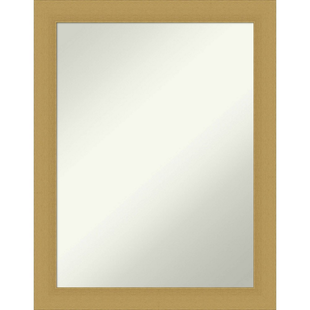 Photos - Wall Mirror 22" x 28" Non-Beveled Grace Bathroom  Brushed Gold - Amanti Art