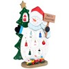Northlight Snowman Cut-Out with Miniature Ornaments Merry Christmas Decoration - 10.25" - 3 of 4