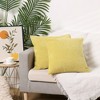 Unique Bargains Chenille Throw Solid Color Couch Sofa Home Decoration Pillow Covers 2 Pcs - 2 of 4