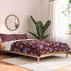 Deny Designs King Schatzi Brown Macy Floral Autumn Comforter and Pillow Sham - 2 of 4