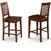 HomeStock Counter Stool- Pub Height Wooden Chairs - 3 of 3
