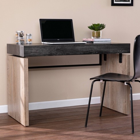 Expandable Modern Desk with Storage Mahogany - Techni Mobili