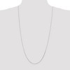 Black Bow Jewelry 0.7mm, 14k White Gold, Octagonal Snake Chain Necklace - 2 of 4
