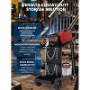 3 Tier Welding Cart, Heavy Duty Welder Trolley with Drawers, Swivel Wheels, Tank Storage Chains, Sturdy Workshop Organizer - 3 of 4