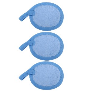 Unique Bargains Soft Flannel Pads Reusable Makeup Remover Eco Pads Facial Make Up Cleansing Removal for Most Skin Types 3 Pcs - 1 of 4