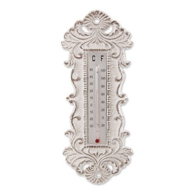 Outdoor Ornate Cast Iron Analog Thermometer - Zingz & Thingz