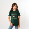 SmileyWorld Ugly Christmas Sweater Pixels - Youth Short Sleeve Graphic T-Shirt - 3 of 4