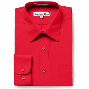 Gentlemen's Collection Men's Regular Fit Long Sleeve Dress Shirt – Available in Multiple Colors - 1 of 2