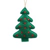 TopComfy Decorative Object Fluffy Tree Hanging Ornament for Holiday Decor, Green, 4"*0.5"*5" - 4 of 4