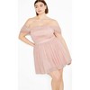Women's Plus Size Lulu Dress - dusty pink | CITY CHIC - 3 of 4