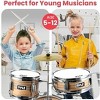 Pyle Kids Drum Set, 3 Piece Beginner Junior Drummer Kit with 13" Bass Drum, - image 2 of 4