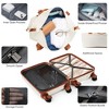 Kumasinova 4Pcs Hardside Luggage Set with USB Ports,Durable ABS Spinner Suitcases with TSA Lock&Cup Holder,20"/28" Impact-Resistant Luggage - 3 of 4