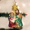 Old World Christmas Blown Glass Ornament for Christmas Tree, Holy Family with Star - 2 of 4