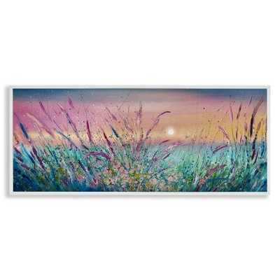 Stupell Industries Pond Reeds Sprouting at Sunset, 24" x 10"