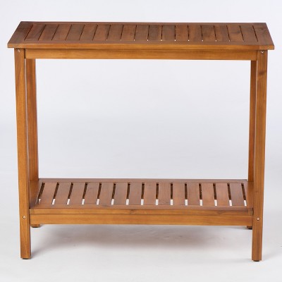 VYNXARIA 48-Inch Light Brown Console Table for Entryway and Living Room