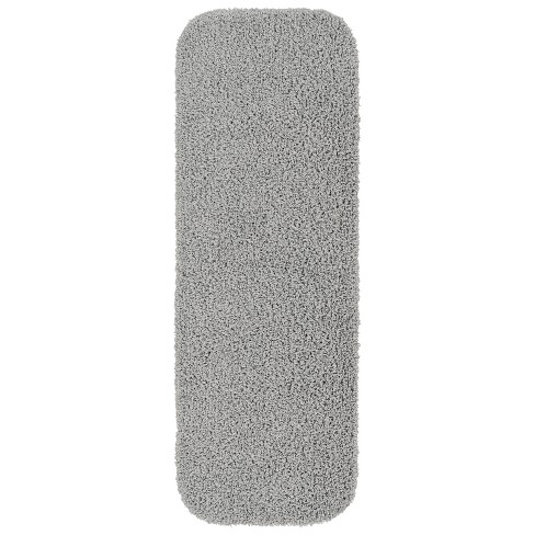 Garland Rug 22"x60" Shaggy Nylon Washable Bath Rug Runner Platinum Gray ...