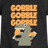 Girls' - Instant Message - Gobble Dinosaur Fitted Short Sleeve Graphic T-Shirt - 2 of 4