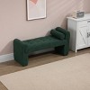 Boucle Bench,Upholstered Bench,Shoe Bench,Modern Ottoman Bench,Vanity Stools,End Of Bed Bench,Footrest For Bedroom,Living Room,Hallway-Cuddlewood - 3 of 4