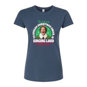 Women's - ELF - Christmas Singing Fitted Graphic T-Shirt - 1 of 3