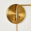 Wall Sconce with Horizontal Arm Brass - Threshold™ designed with Studio McGee: Plug-In Option, ETL Listed, Modern Design - image 4 of 4