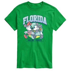 Men's - Disney - Mickey And Minnie Florida Vacay Vibes Short Sleeve Graphic T-Shirt - 1 of 3