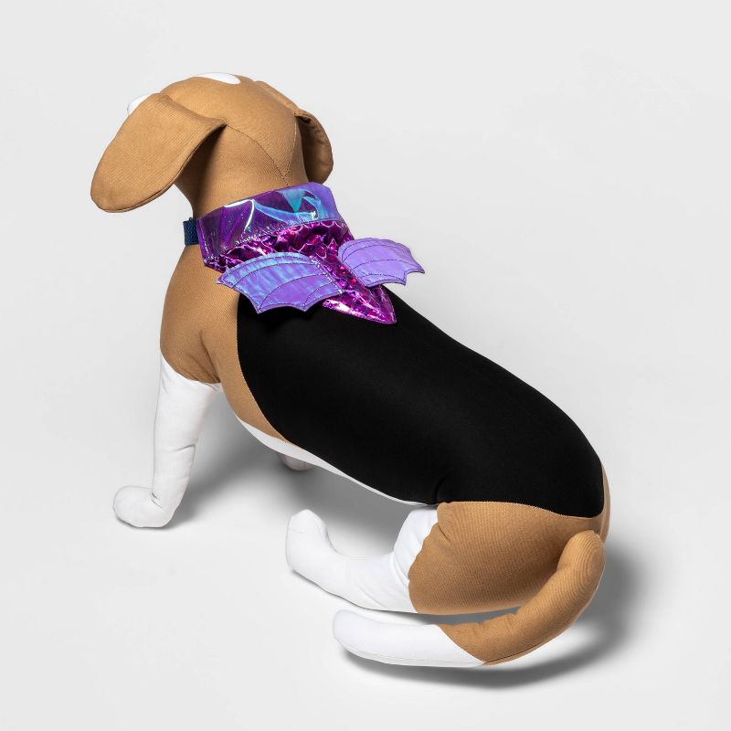 Halloween Purple Dragon Dog Collar Slide Bandana - Hyde &#38; EEK! Boutique&#8482;, 3 of 11