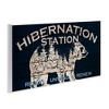 Stupell Industries Hibernation Station Sign Wilderness Bear Trees Silhouette, 17" x 7" - 3 of 4