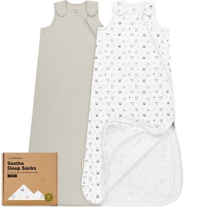 KeaBabies 2-Pack Sleep Sacks for Babies, Soothe Sleeping Sack Wearable Blanket, Infant, Toddler, Newborn Swaddle Sack - 1 of 4