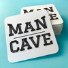Big Dot of Happiness 25 Ct Man Cave Drink Coasters, 4-Inch Disposable Square Paper Coasters for Home Bar Accessories or Birthday Party - 3 of 4