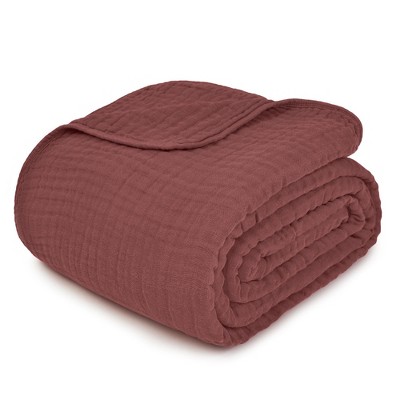 Wine Queen Muslin Cotton Throw Blanket