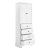 Ridstar 68.1 in. H White Bathroom Storage Cabinet with 2 Doors and 4 Drawers - 2 of 4